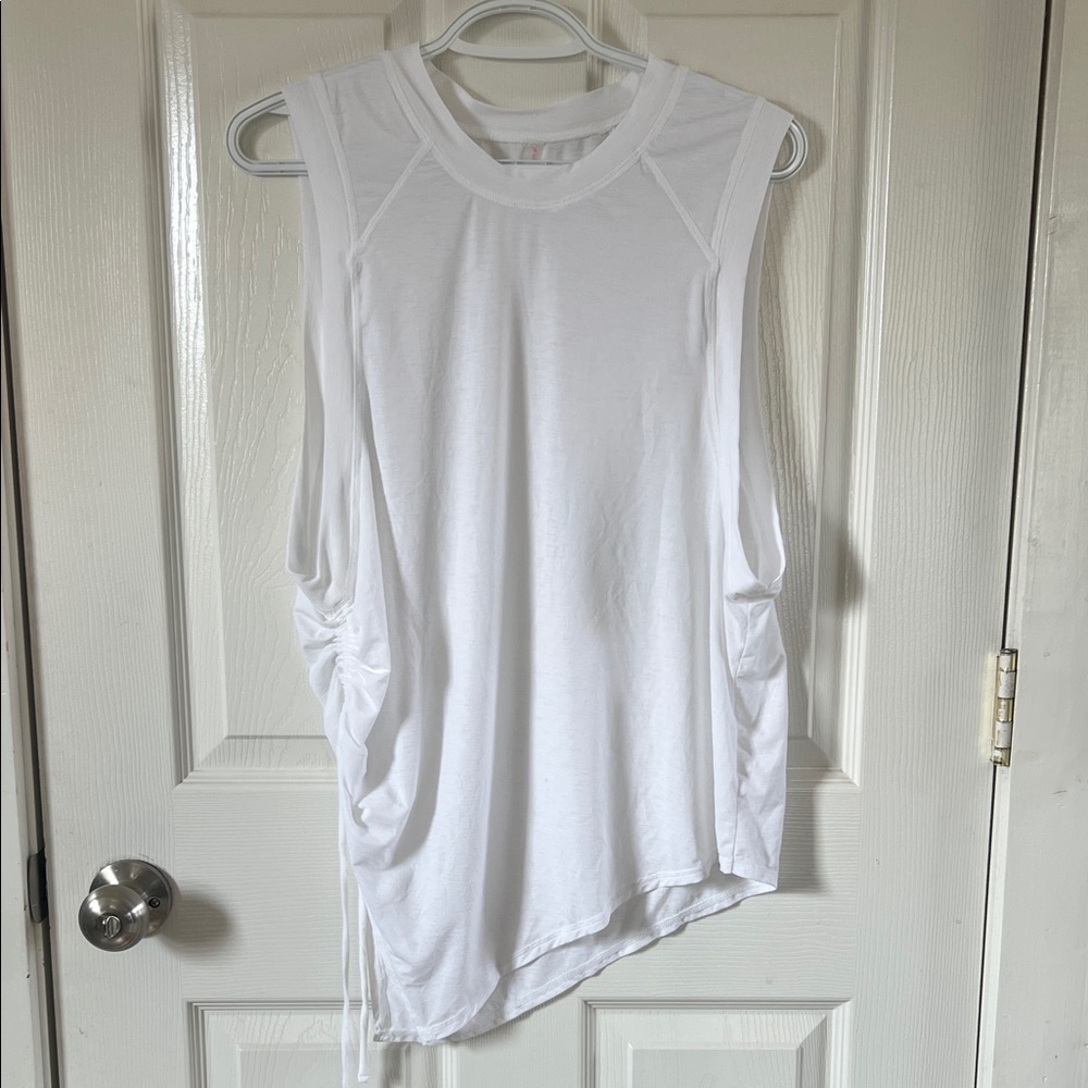 Free People Movement White Tempo Sleeveless Tunic Top Size Medium